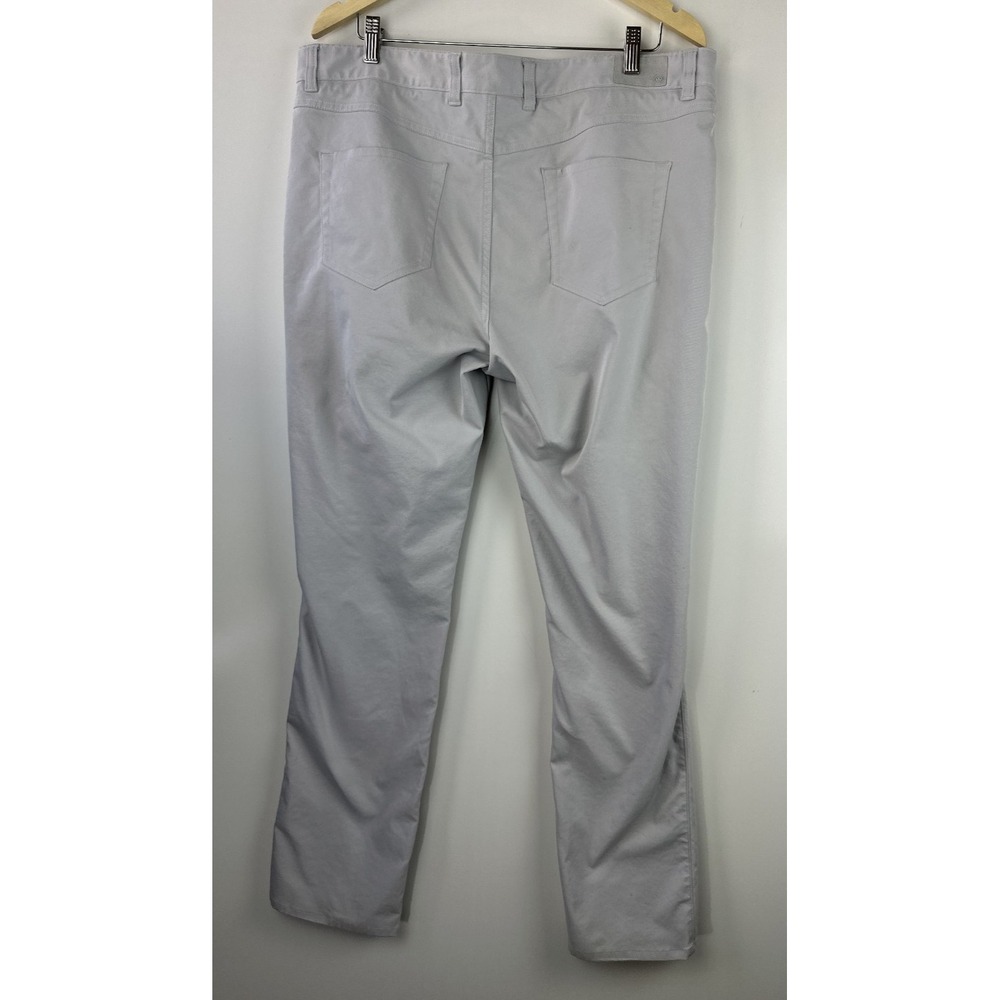 Peter Millar Pants Mens 38 x 32 Gray EB66 Performance 5 Pocket Golf *Flawed - Picture 9 of 11
